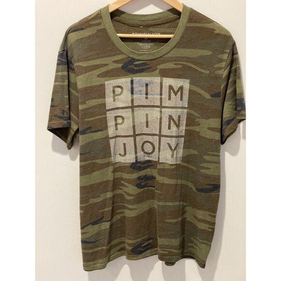 The Shop Forward Pimp In Joy Green Camo Short Sleeve Shirt Size XL - Picture 1 of 5